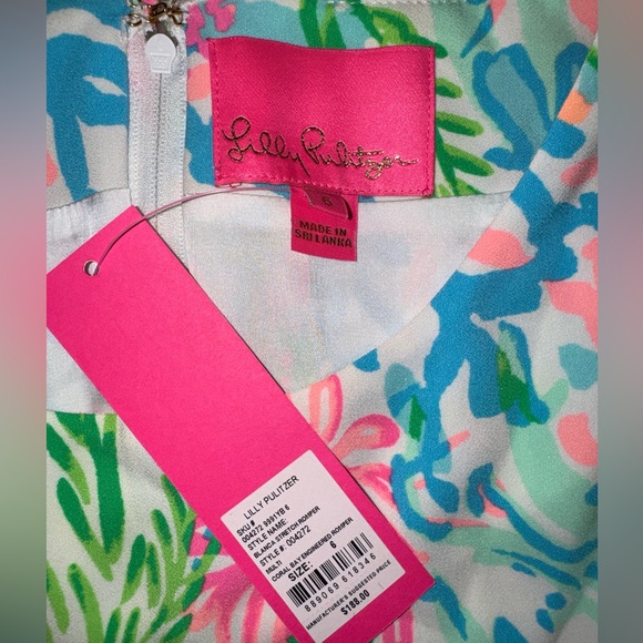 NWT Lilly Pulitzer short sleeve romper - Picture 3 of 3